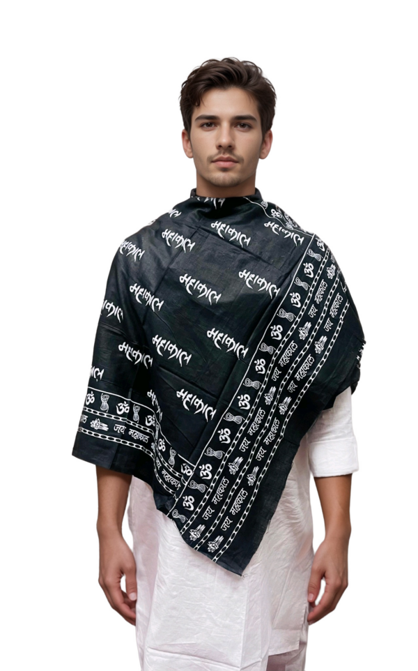 COTTON DAMROO BLACK -  1.6 MTR * 32 INCHES